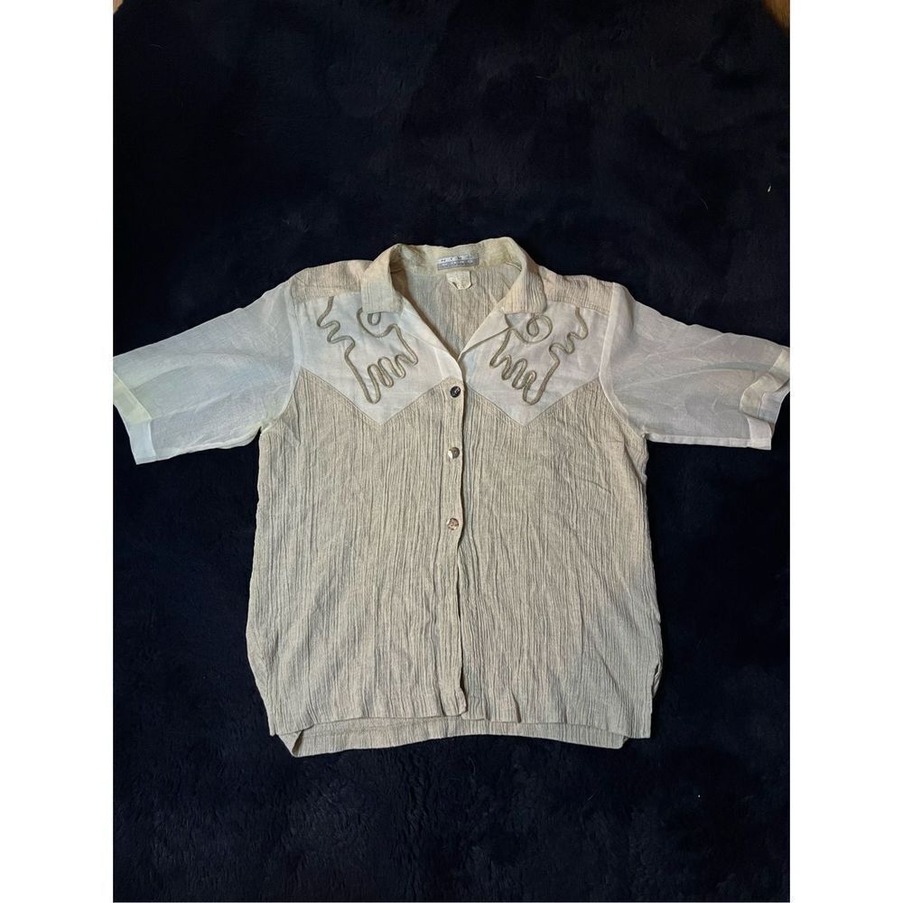 Vintage Nino Wong California Button Up Sz Medium